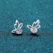 1 Carat Moissanite Butterfly Shape Earrings - Carbone's Marketplace