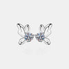 1 Carat Moissanite Butterfly Shape Earrings - Carbone's Marketplace