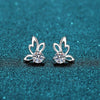 1 Carat Moissanite Butterfly Shape Earrings - Carbone's Marketplace