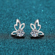 1 Carat Moissanite Butterfly Shape Earrings - Carbone's Marketplace