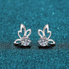 1 Carat Moissanite Butterfly Shape Earrings - Carbone's Marketplace