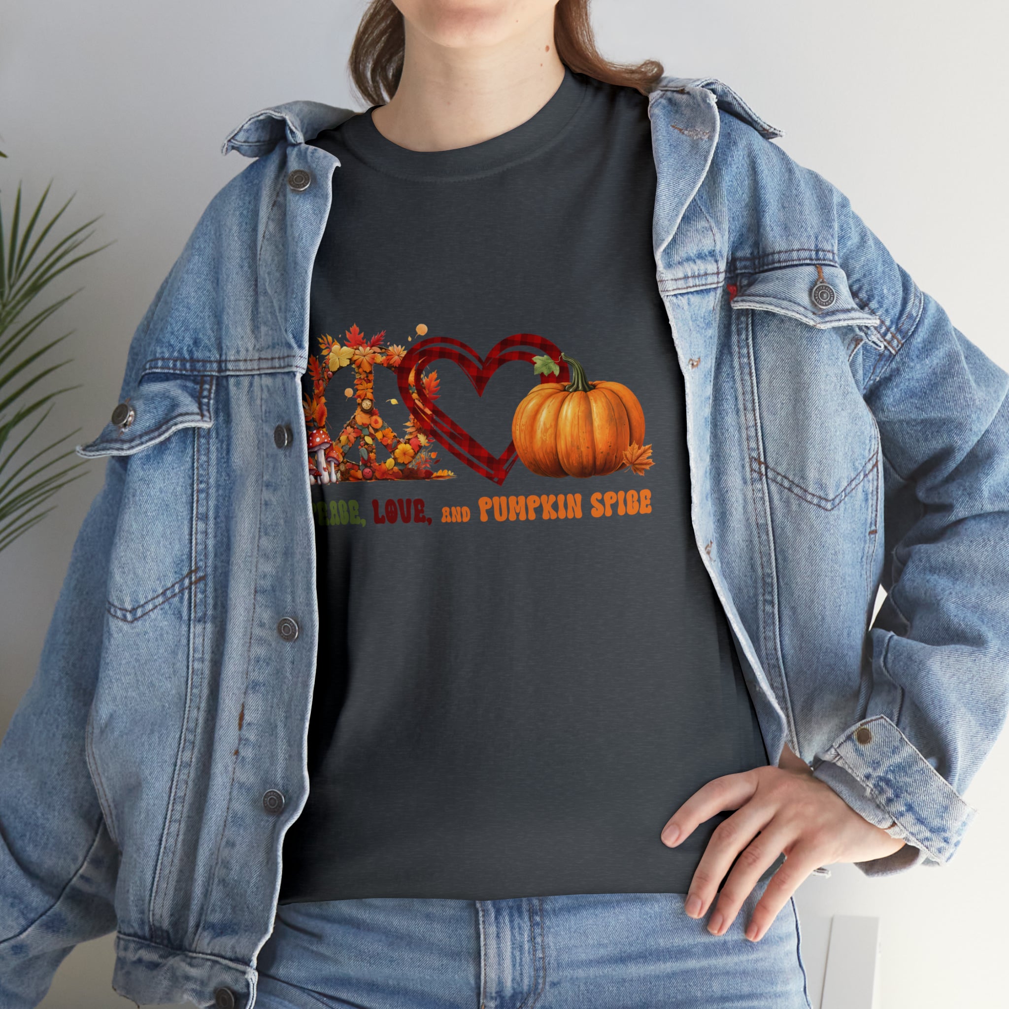 Hippie Peace, Love and Pumkin Spice Tee