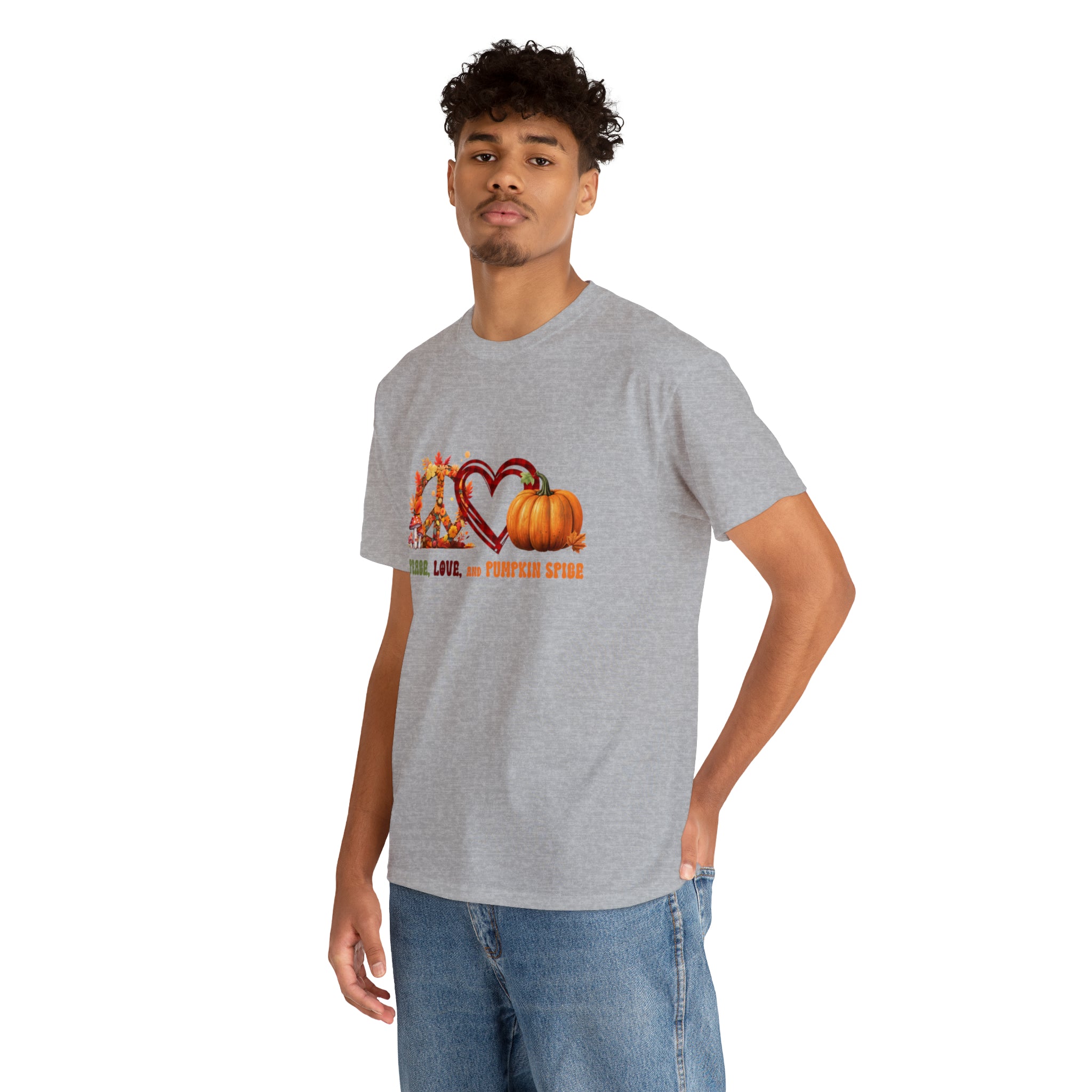 Hippie Peace, Love and Pumkin Spice Tee