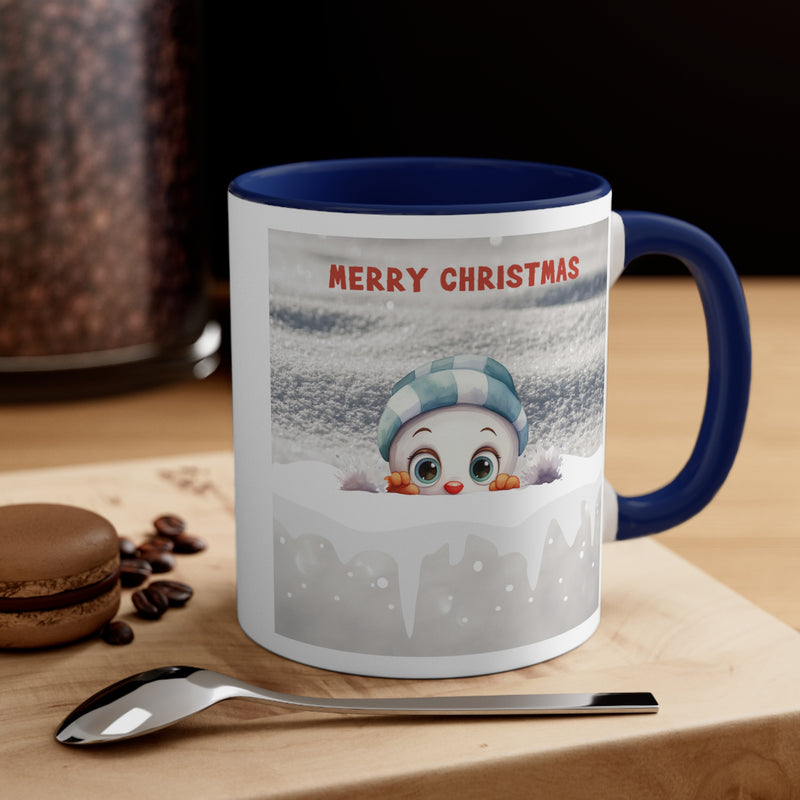 Merry Christmas Snowman Mug, 11oz