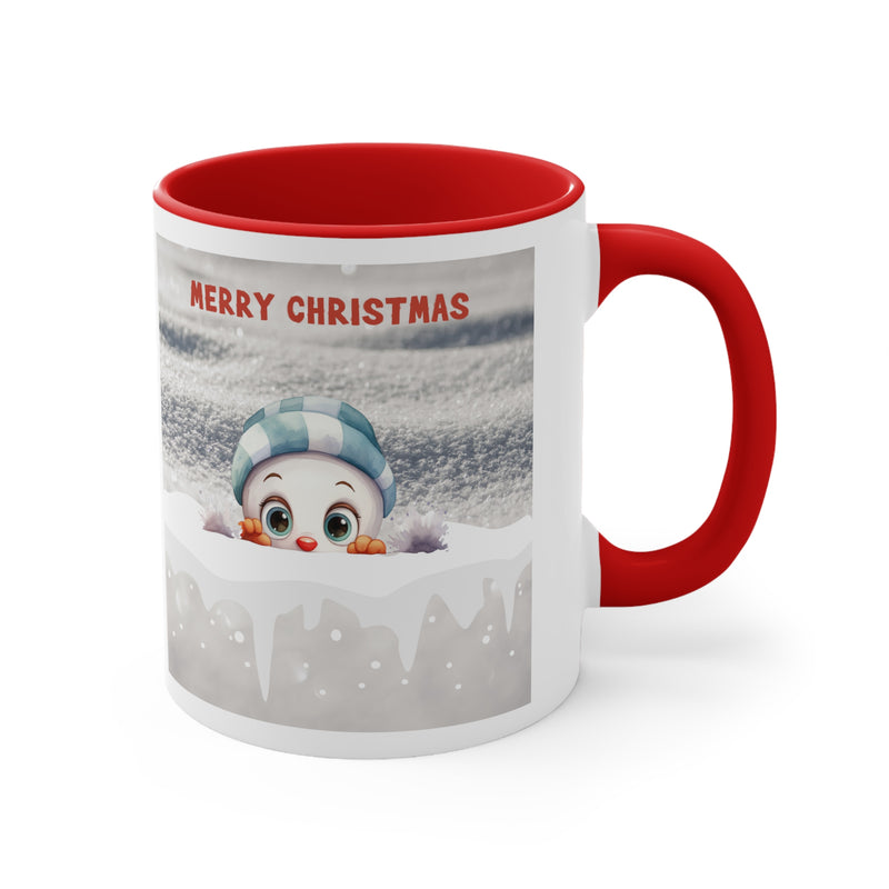 Merry Christmas Snowman Mug, 11oz