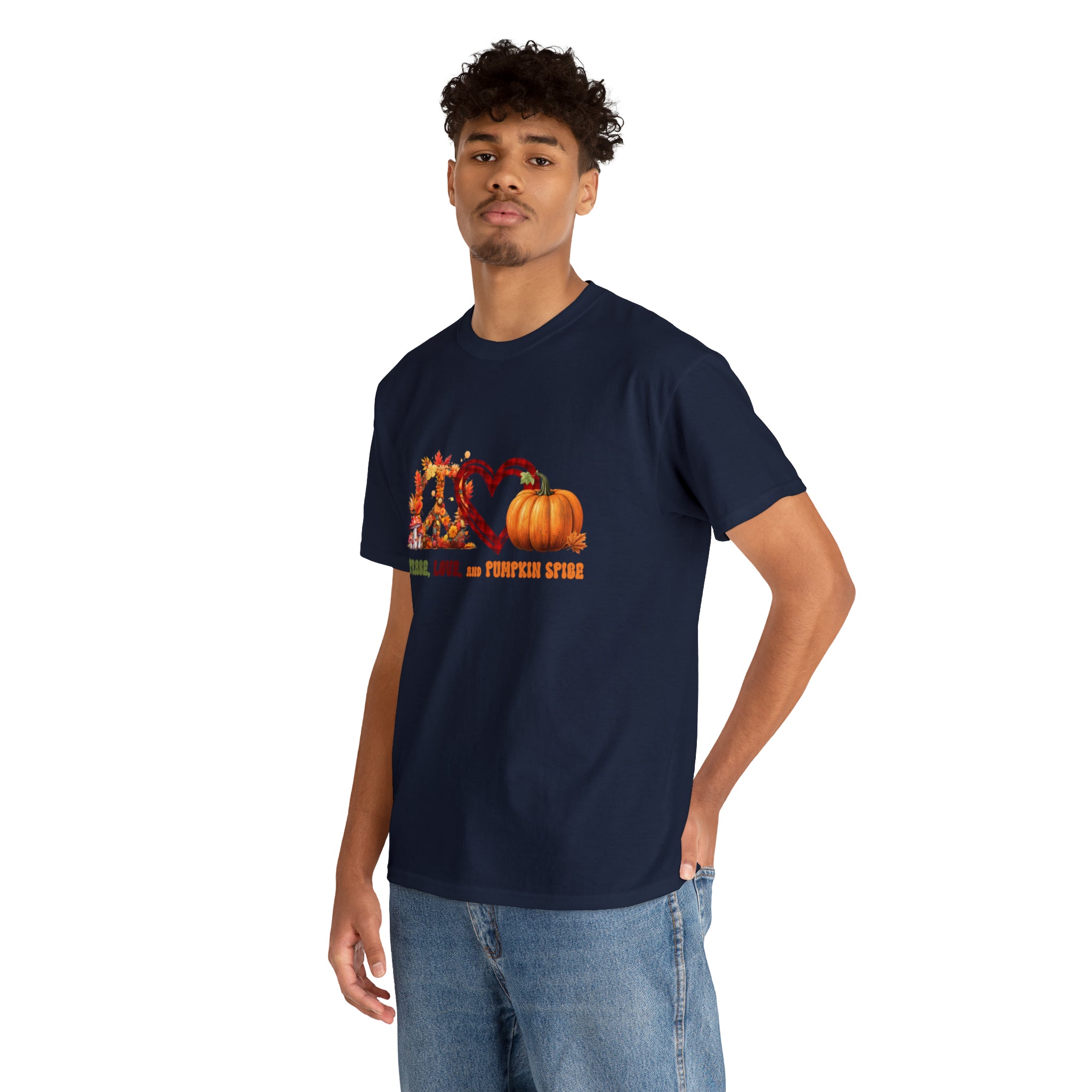 Hippie Peace, Love and Pumkin Spice Tee