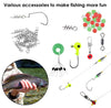 188Pcs Fishing Accessory Kit Portable Fishing Set Including Jig Hooks Sinker Weights Spoon Lure - Carbone's Marketplace