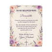 To My Beloved Wife Personalized Sherpa Blanket | Christian Gift From Husband