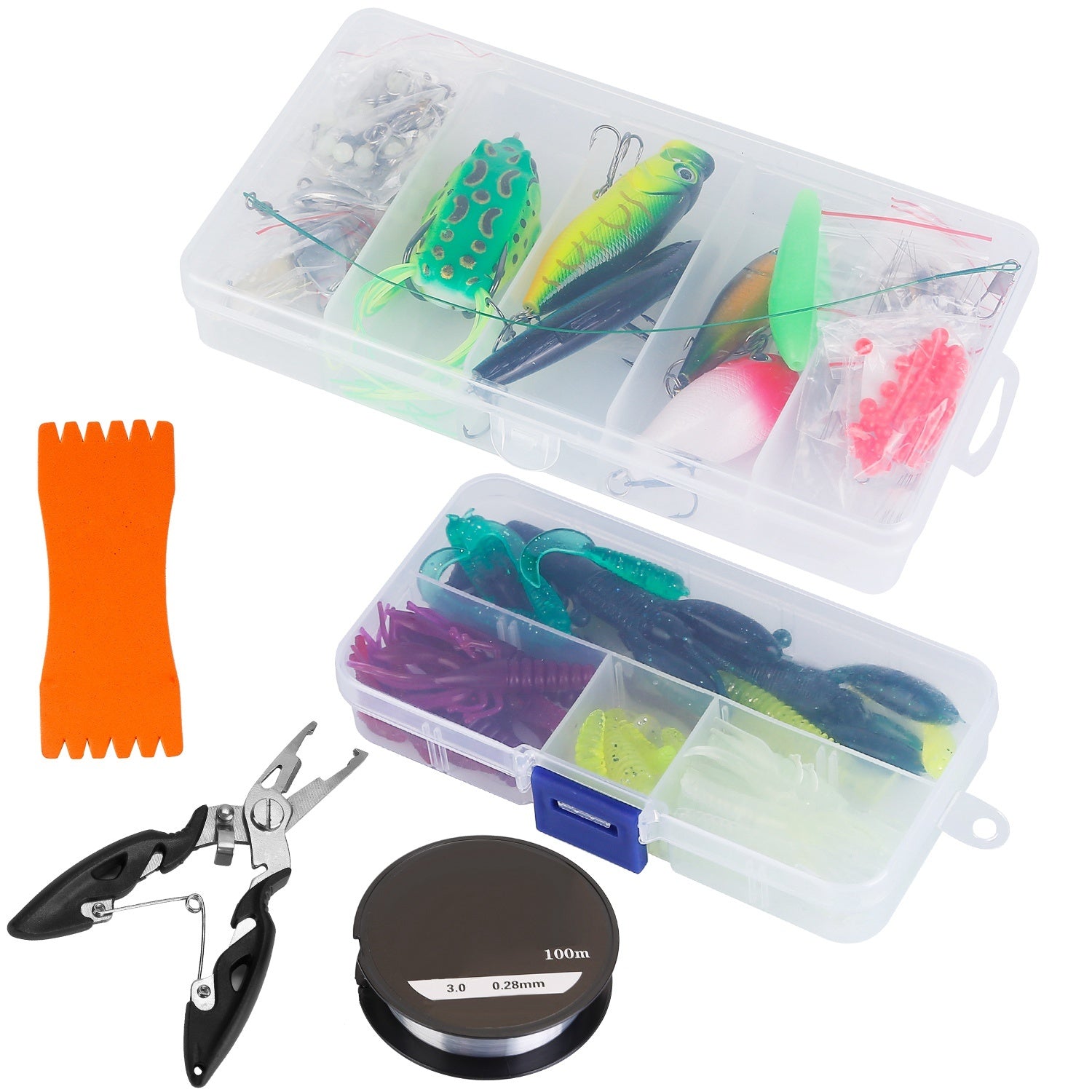 383Pcs Fishing Lures Tackle Box Bass Fishing Animated Lure Crankbaits - Carbone's Marketplace