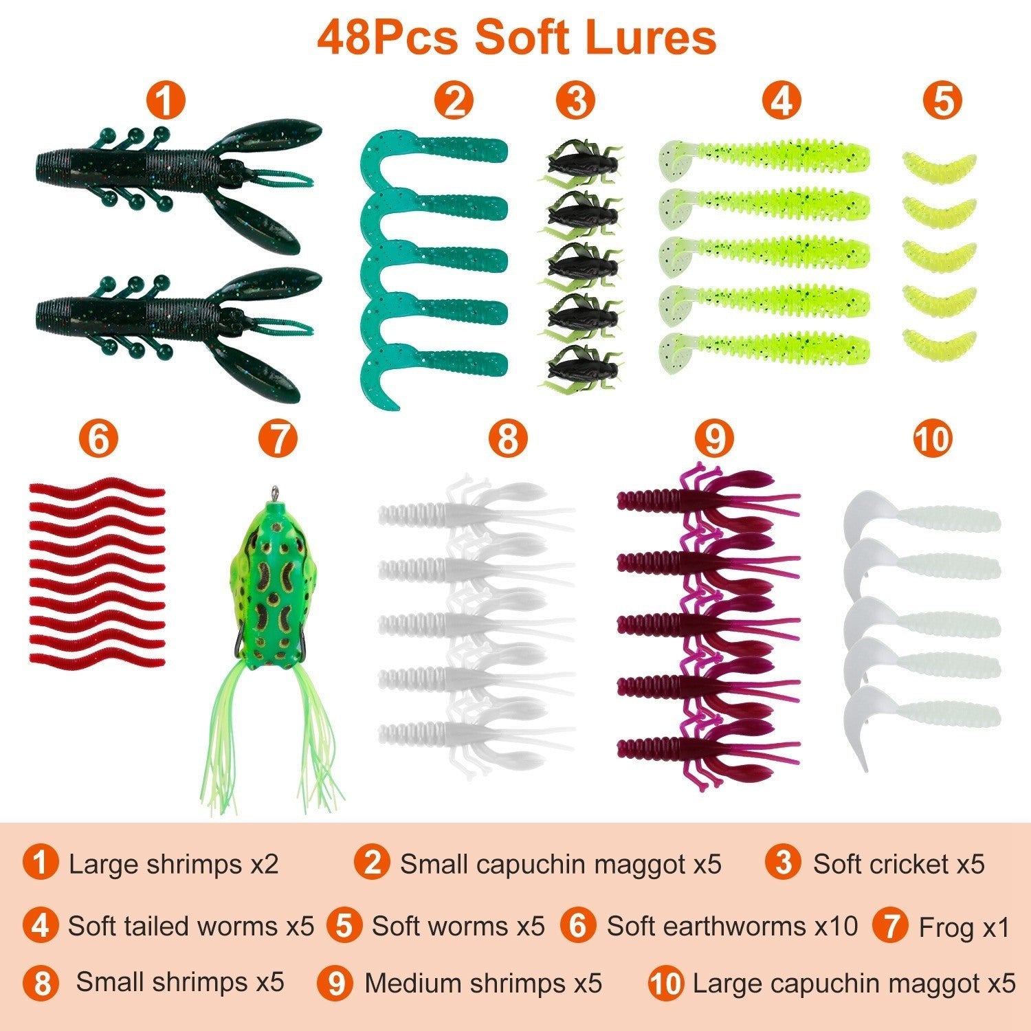 383Pcs Fishing Lures Tackle Box Bass Fishing Animated Lure Crankbaits - Carbone's Marketplace