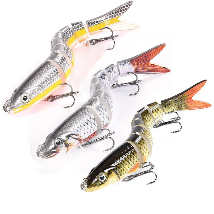 3pcs 8 Segment Fishing Lure Multi Jointed Artificial Bait Slow Sinking Bionic Fishing Bait Ice Fishing Gear - Carbone's Marketplace