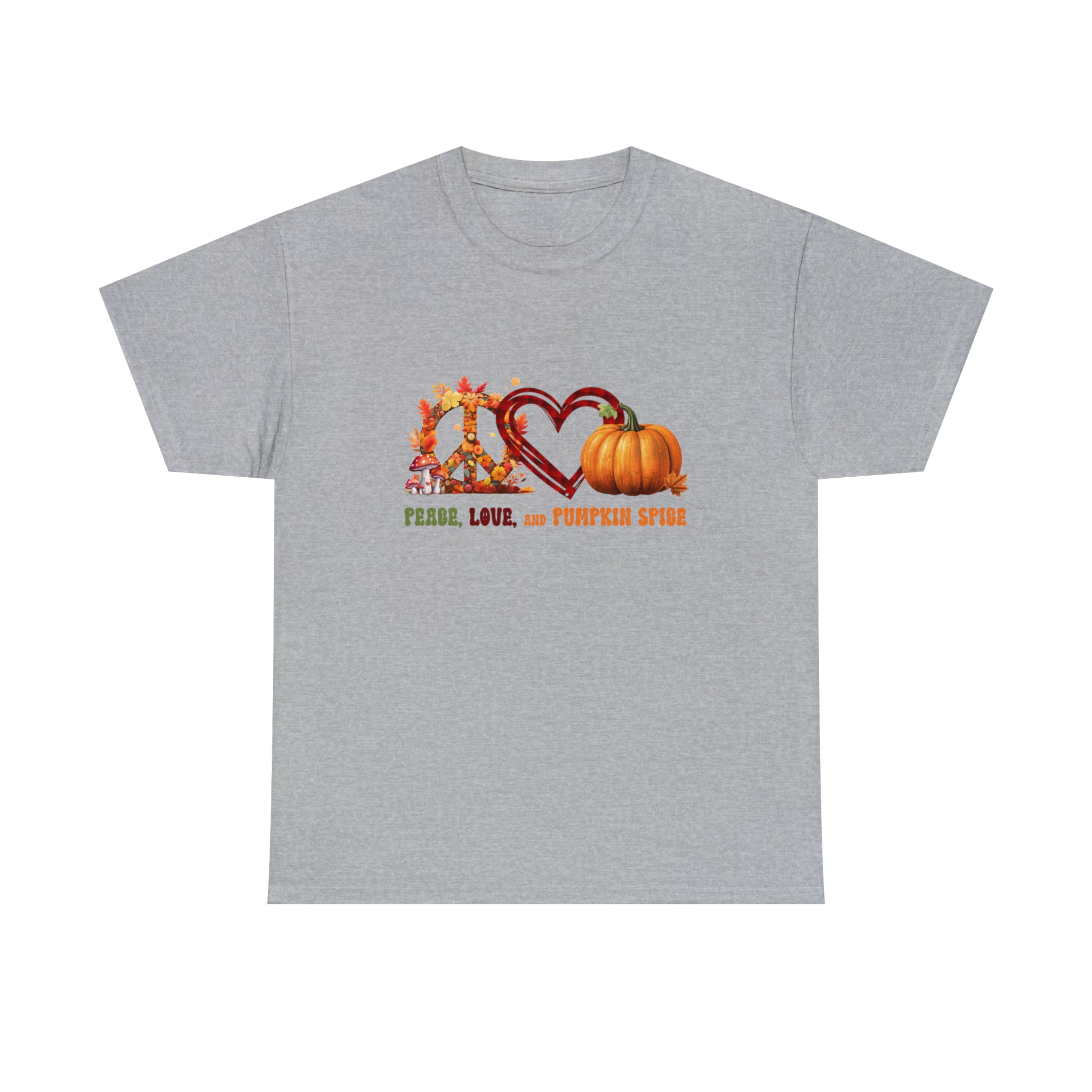 Hippie Peace, Love and Pumkin Spice Tee