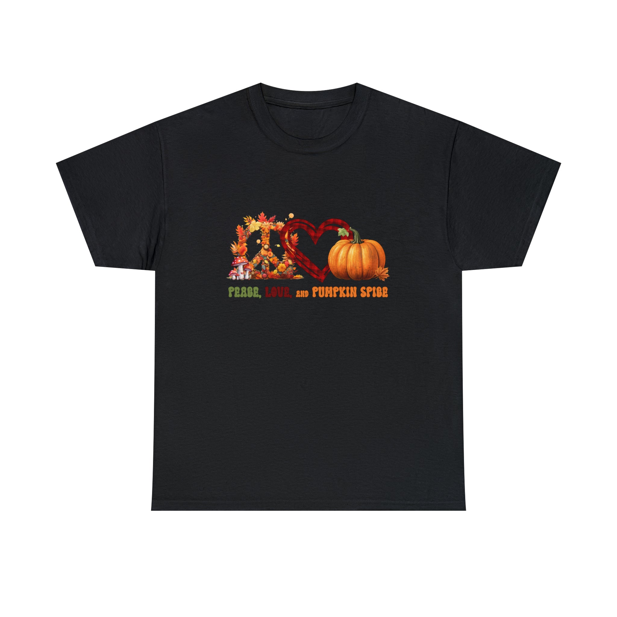 Hippie Peace, Love and Pumkin Spice Tee