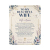 Personalized Wife Sherpa Fleece Blanket, Christian Love Gift