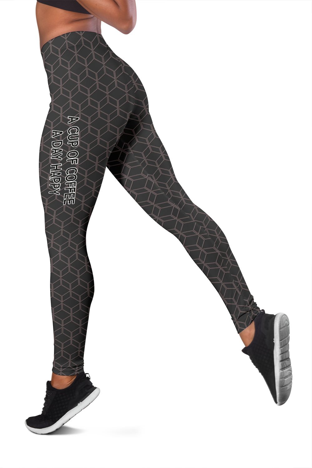 A Cup Of Coffee A Day Women's Leggings - Carbone's Marketplace