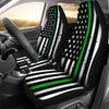 American Flag Green Stripe Car Seat Covers - Carbone's Marketplace