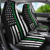 American Flag Green Stripe Car Seat Covers - Carbone's Marketplace