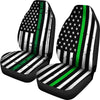 American Flag Green Stripe Car Seat Covers - Carbone's Marketplace