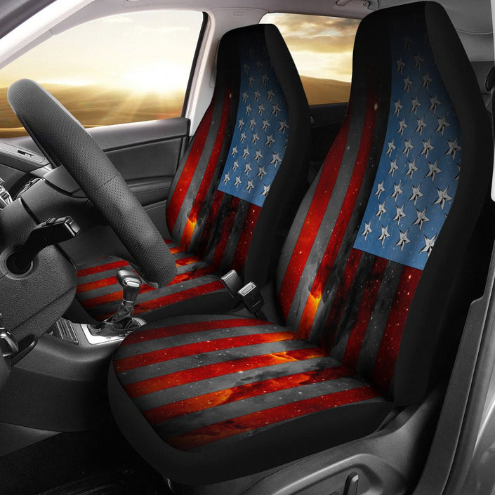 American Space Flag Seat Covers - Carbone's Marketplace