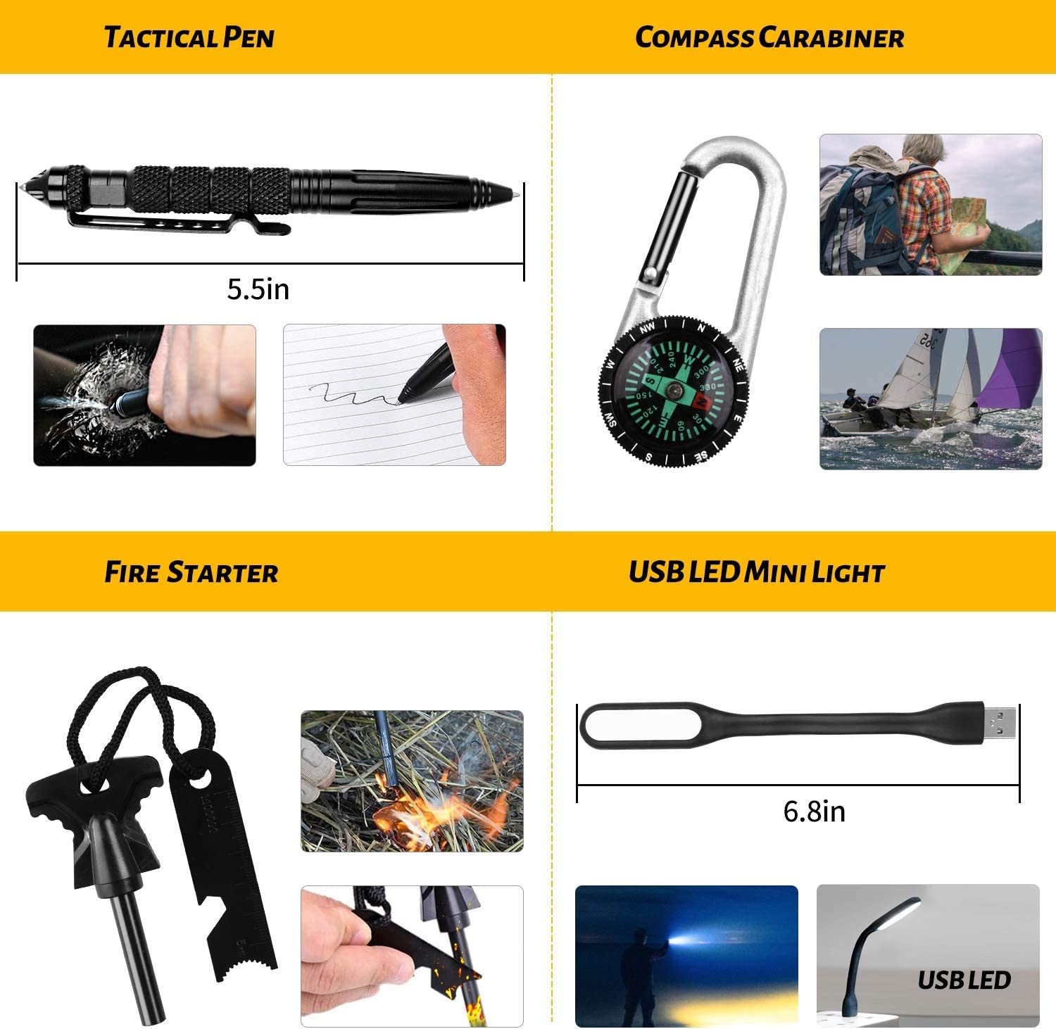 ANTARCTICA Emergency Survival Gear Kits 60 in 1 - Carbone's Marketplace