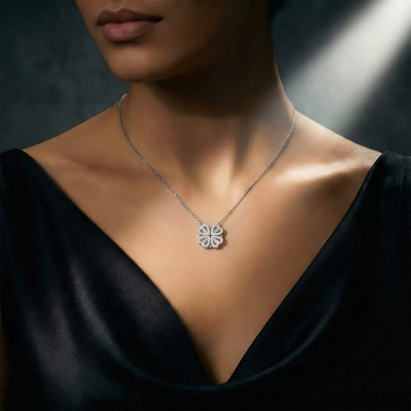 Magnetic Hearts Necklace - Four Hearts, One Bond