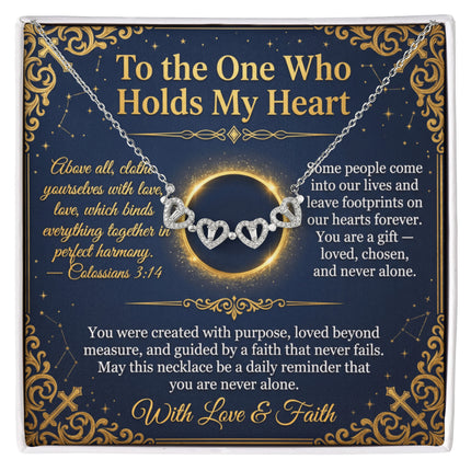 Magnetic Hearts Necklace - Four Hearts, One Bond