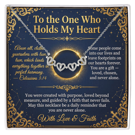 Magnetic Hearts Necklace - Four Hearts, One Bond
