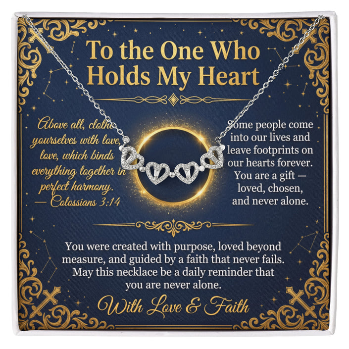Magnetic Hearts Necklace - Four Hearts, One Bond