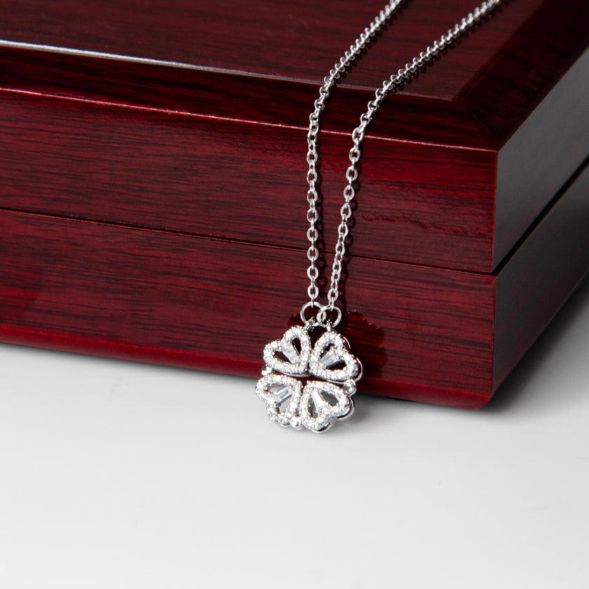 Magnetic Hearts Necklace - Four Hearts, One Bond