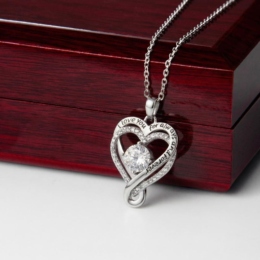 Love You Always Necklace - The Words She'll Never Tire of Reading