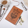 Rooted in Faith – Colossians 2:7 Engraved Vegan Leather Prayer Journal