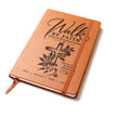 Walk by Faith – 2 Corinthians 5:7 Engraved Vegan Leather Prayer Journal