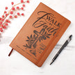 Walk by Faith – 2 Corinthians 5:7 Engraved Vegan Leather Prayer Journal