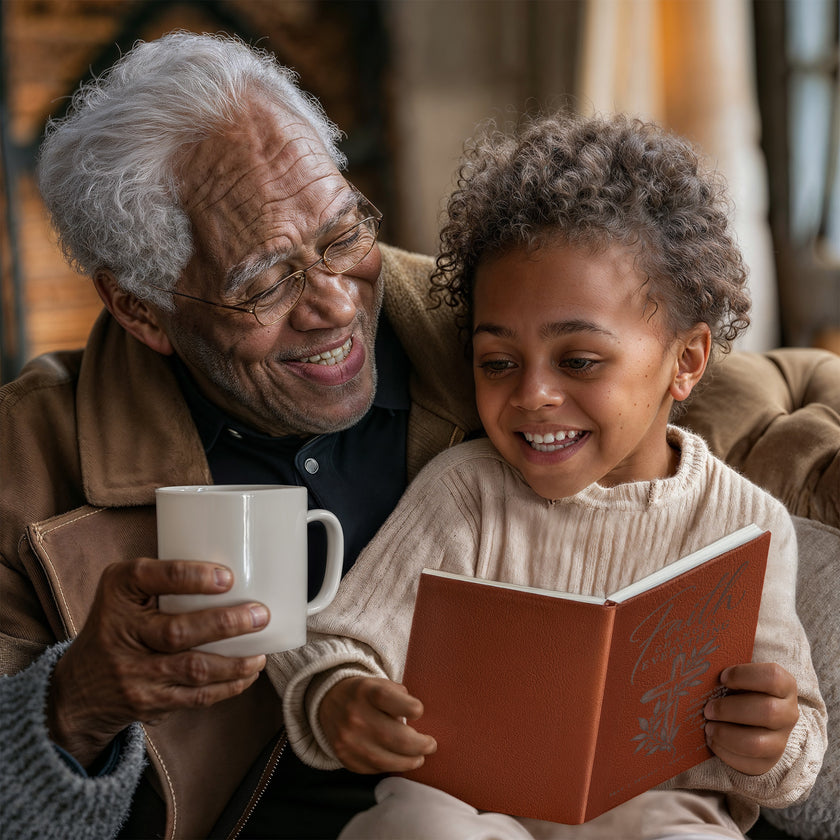 Faith Changes Everything – Luke 1:37 Engraved Vegan Leather Prayer Journal