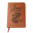 Armor of God – Ephesians 6:11 Engraved Vegan Leather Prayer Journal