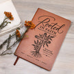 Rooted in Faith – Colossians 2:7 Engraved Vegan Leather Prayer Journal