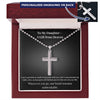 My Daughter - A Gift From Heaven Cross Necklace