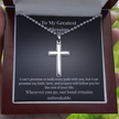 Personalized Cross Necklace – To My Greatest Blessing