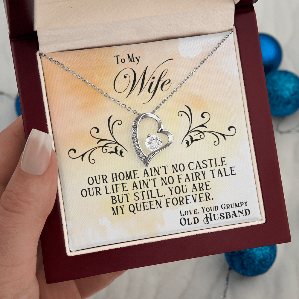 To My Wife — Forever Love Necklace (Fairy Tale Message Card)