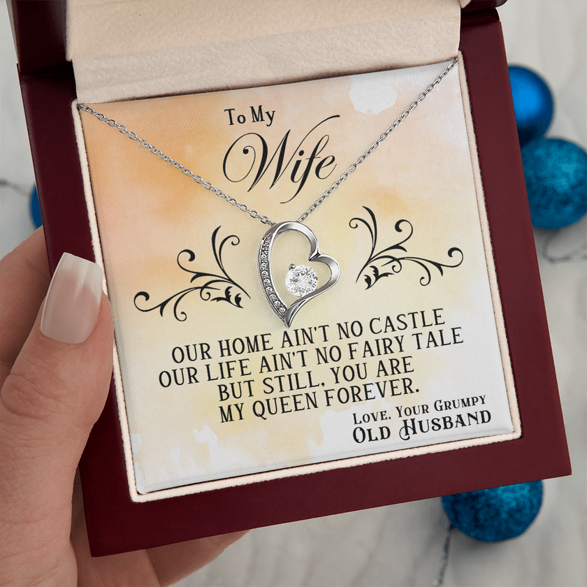 To My Wife — Forever Love Necklace (Fairy Tale Message Card)
