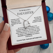 To My Beautiful Daughter – Forever Love Necklace from Dad