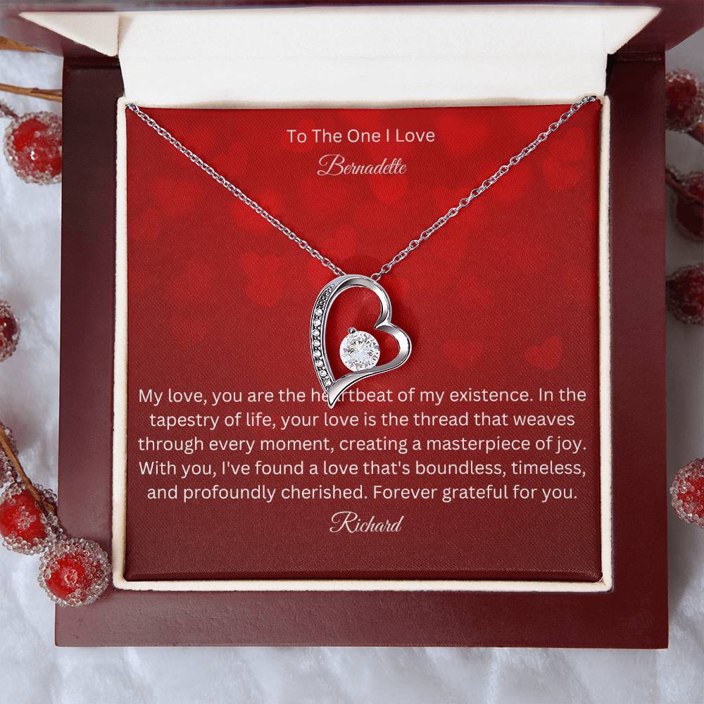 Unveil Timeless Romance with our Forever Love Necklace - A Symbolic Tribute to Everlasting Affection