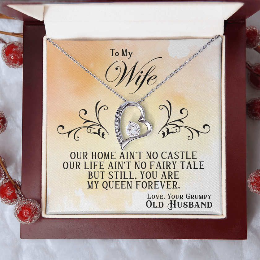 To My Wife — Forever Love Necklace (Fairy Tale Message Card)