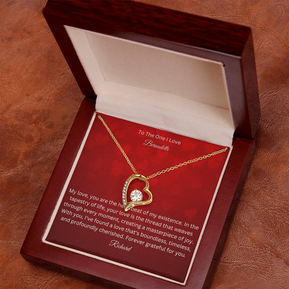 Unveil Timeless Romance with our Forever Love Necklace - A Symbolic Tribute to Everlasting Affection