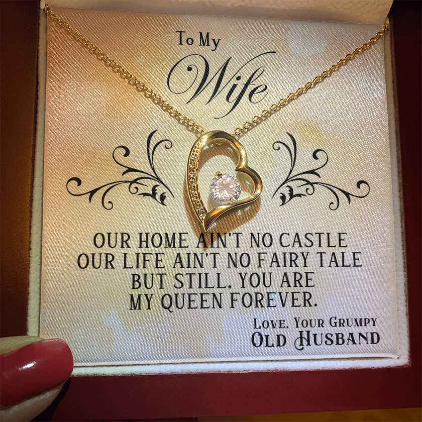 To My Wife — Forever Love Necklace (Fairy Tale Message Card)