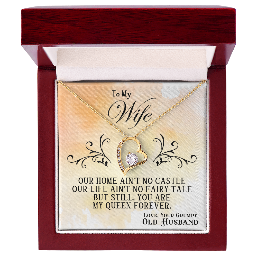 To My Wife — Forever Love Necklace (Fairy Tale Message Card)