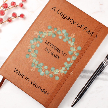 Letters to My Baby: Wait in Wonder | A Legacy of Faith Christian Pregnancy Journal & Keepsake Gift
