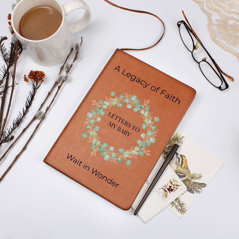 Letters to My Baby: Wait in Wonder | A Legacy of Faith Christian Pregnancy Journal & Keepsake Gift