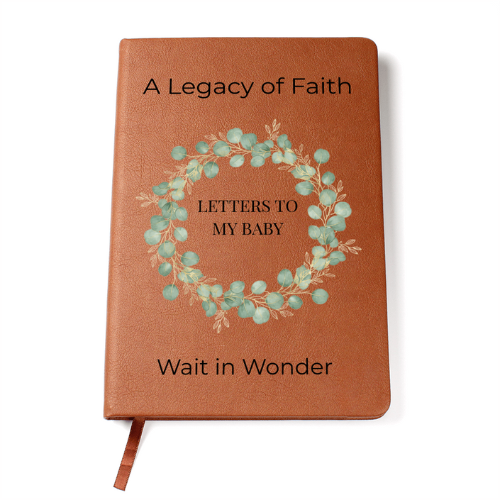 Letters to My Baby: Wait in Wonder | A Legacy of Faith Christian Pregnancy Journal & Keepsake Gift