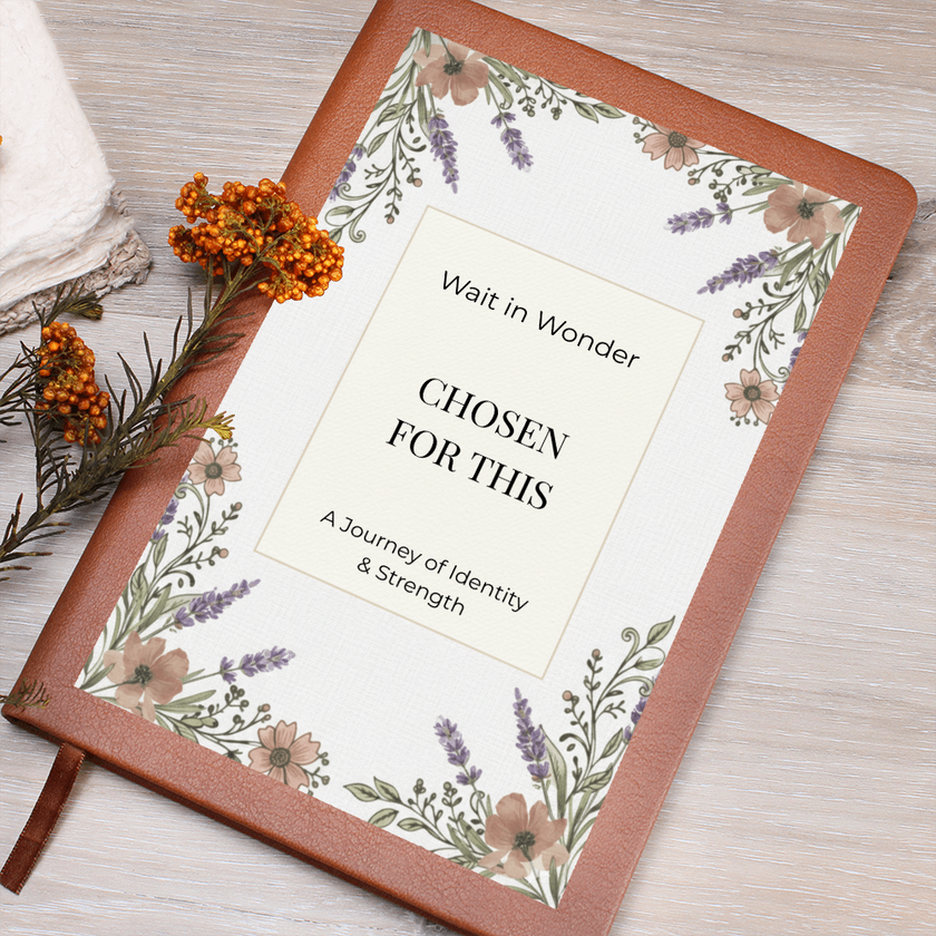 Chosen for This: A Faith-Filled Pregnancy Journal & Identity War Binder | Premium Christian Motherhood Keepsake Gift